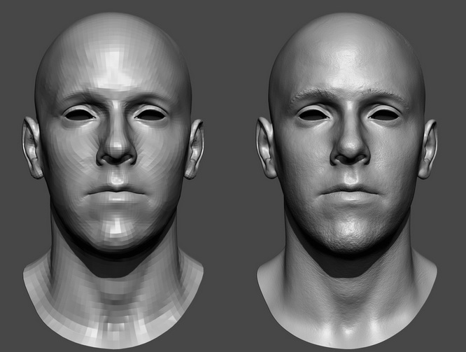 转载教程 zbrush角色头像精细雕刻技巧视频教程