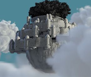  clarisse搭建3D天空之城拉普达