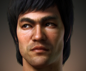 Making Of a Bruce Lee 3D portrait