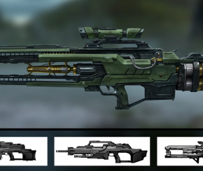 Maya 和 Photoshop设计第一人称射击游戏概念枪教程 - Designing Gun Concepts