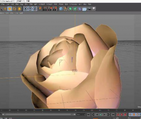 C4D制作简易水晶玫瑰教程
