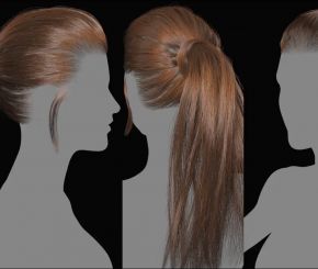 Realistic Ponytail HairStyle with XGen & Redshift