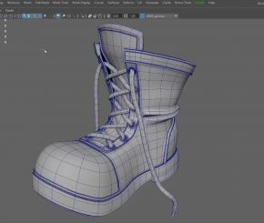 Modeling Stitching in Maya using MASH and Curve Warp Deformer