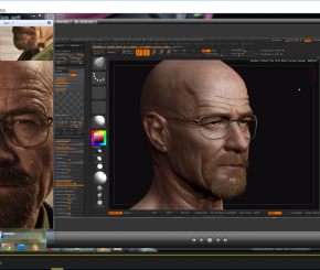 zbrush高级制作_中年男人头_绝命毒师老白_Frank Tzeng