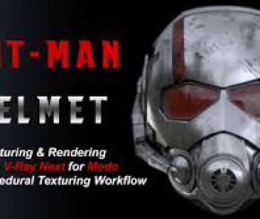 Texturing and Rendering Ant-Man Helmet in Modo Using V-Ray Next 蚁人头盔纹理与渲染制作视频教程