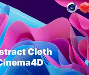 C4D/Redshit渲染器制作复杂抽象布料模拟动画教程Abstract Cloth Animation in Ciema4D