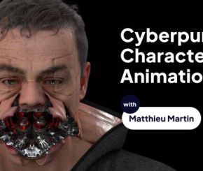 C4D赛博朋克科幻角色建模特效教程 Motion Designers Academy – Mastering Cyberpunk Character Animation – From Concept to Creation