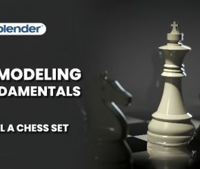 Blender国际象棋建模教程 Skillshare – Create a Chess Set