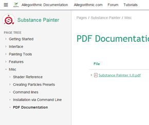 Substance Painter 1.0 PDF官方帮助文档