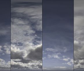 90+ HDR Clouds with masks/HDR全景天空