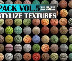 风格化纹理组Stylized Texture Pack - VOL 5 Texture