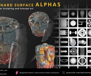 150+ Hard Surface Prop Alphas