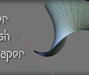 Blender曲线控制网格变形建模插件 Bezier Mesh Shaper