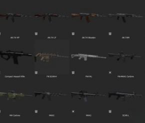 步枪武器3D模型 Assault Rifles Pack (Blender/MAX/FBX/OBJ格式)