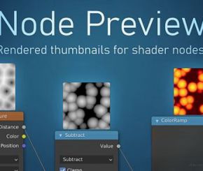 Blender节点效果略缩图预览插件 Node Preview v1.16 For Blender 2.8+