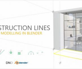 Blender仿CAD建模插件 Construction Lines v0.9.6.8 – Accurate Cad Modelling Add-On For Blender + 使用教程