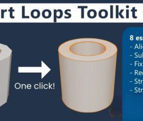 Blender布线优化插件 Smart Loops Toolkit V1.1.0