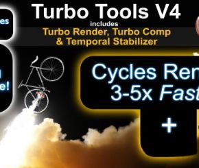 Blender快速渲染插件 Turbo Tools V4.0.7 + V3.1.0