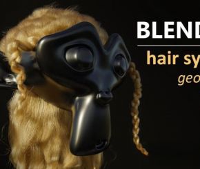 Blender头发系统资产预设 DefoQ – Hair System Geometry Nodes + 使用教程