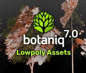 Blender植物树木草地模型预设 Botaniq Tree And Grass Library V7.0.0 + V6.8.1
