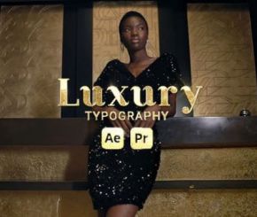 AE模板+PR预设-奢华文字标题动画包装工具包 Luxury Typography