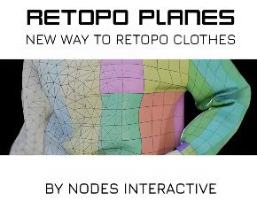 Blender布料重拓扑插件 Retopo Planes V1.0