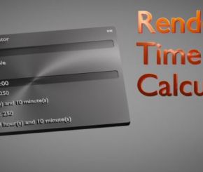 Blender渲染时间计算插件 Render Time Calculator V3.0.0