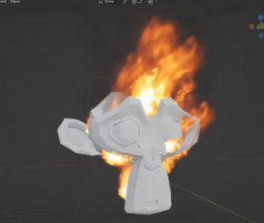 Blender模型火焰散布插件 Fire Scatter V2.0.0+V1.1.0