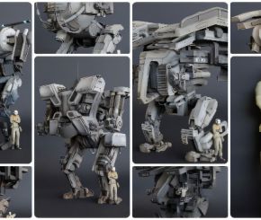 机甲世纪3D模型 Hawken Game Characters Models Blender