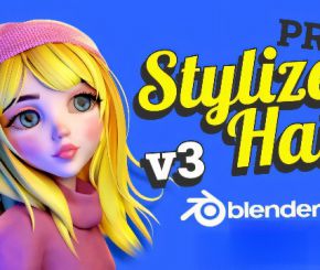 Blender卡通头发制作插件 Stylized Hair PRO V3.14 + 使用教程