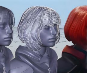 Blender头发制作生成插件 Gumroad – Hair Tool v3.64 + v2.46 + Library预设库 + Textures贴图