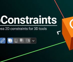 Blender三维视图操作自动约束插件 autoConstraints v1.1.0