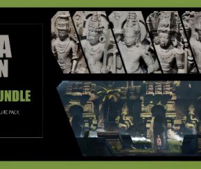 印度佛像神庙3D模型 Artstation – Mega Indian Kitbash Asset Bundle – Indian Temple Architecture Pack + Indian Deities sculpture Bundle (Blender/FBX格式)