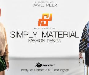 Blender服装图案纹理设计插件 Simply Material v1.5