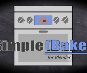 Blender PBR材质贴图烘焙插件 SimpleBake V3.5.7 + V1.2.7 – Simple Pbr And Other Baking In Blender