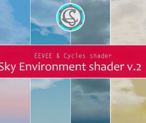 Blender天空环境资产预设 Sky Environment Shader v2