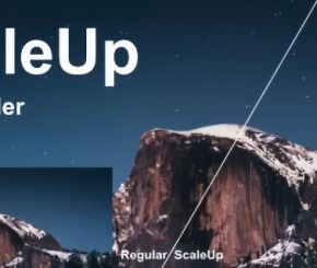 AE/PR视频局部放大智能锐化插件 Aescripts ScaleUP V1.4.3 Win/Mac和谐版