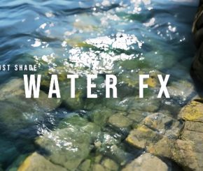 Blender水面波纹资产预设 PostShade – WaterFX v1.1 + 使用教程