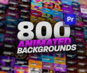 PR模板-800组循环背景视频素材 Animated Backgrounds Pack For Premiere Pro