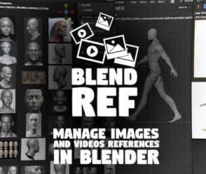 Blender建模图片视频参考插件 Blendref V1.7