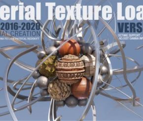 3DS MAX PBR材质加载插件 Gumroad – Material Texture Loader v1.830 for 3Ds Max 2016 – 2025