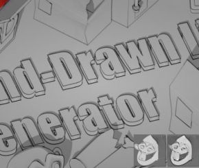 Blender手绘线条风格生成器插件 Hand Drawn Line Generator V2.8