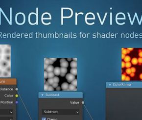 Blender节点效果略缩图预览插件 Node Preview v1.20 For Blender 2.8+