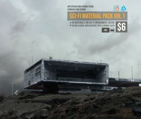 40组科幻钢铁材质贴图素材 Artstation – 40 Sci-Fi Materials for Environment Design Vol.1