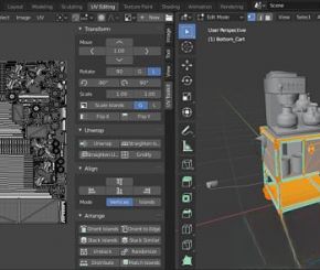 Blender展UV贴图整理插件 Blender Market UV Toolkit v2.1.2