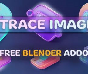 Blender图片转三维图形插件 Image Trace Generator v1.0.0