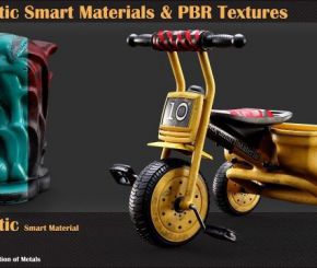 30组塑料智能贴图材质预设 Artstation – 30 Plastic Smart Materials & PBR Textures – VOL 10