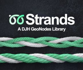 Blender绳子锁链模拟资产预设 DJH Strands – A Geonodes Library V1