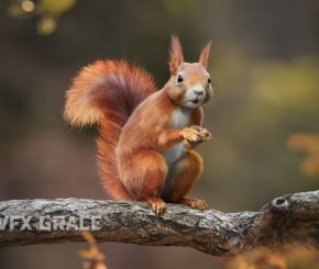 松鼠3D模型 VFXGrace – RedSquirrel Summer and Winter Animated (Blender/OBJ格式)