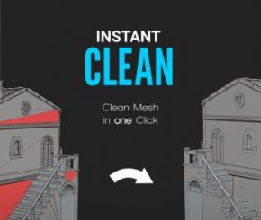 Blender布线优化去除插件 Instant Clean V2.2.0